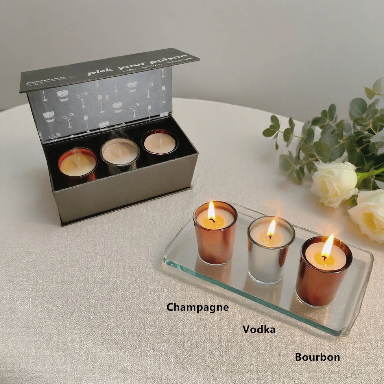 Colored Metallic Votive 3-Pack